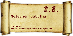 Meissner Bettina névjegykártya